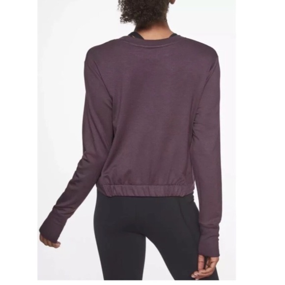 Athleta Twist Front Coaster Cropped Sweatshirt ?. - Picture 2 of 16